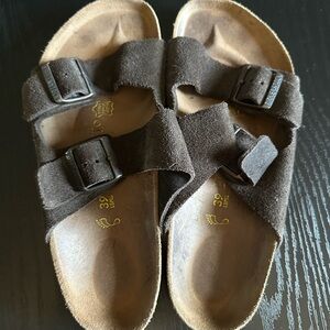 Birkenstock Suede Double Strap Sandal